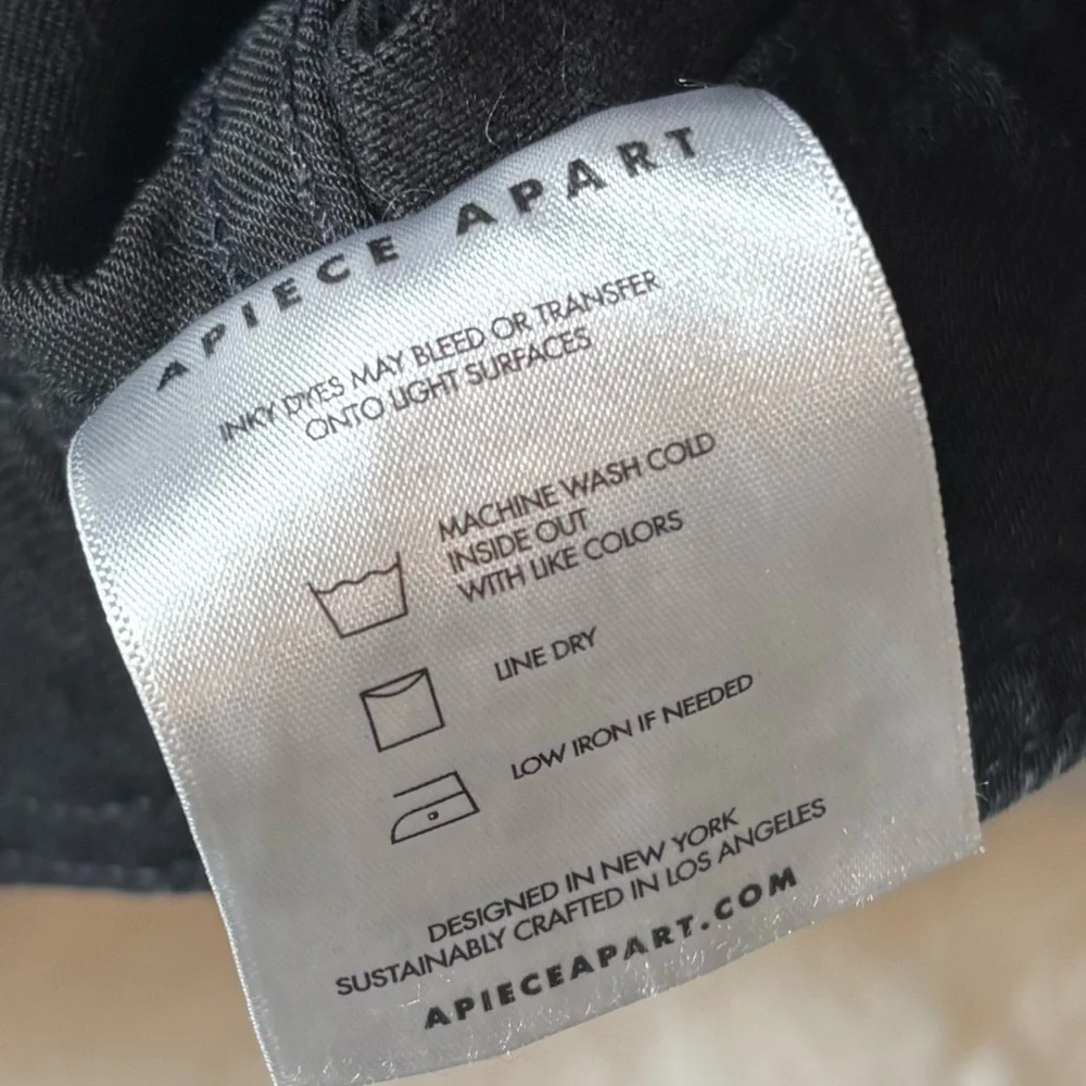 Apiece Apart meridian high rise tapered jeans in Austin wash - 31 - Picture 6 of 7